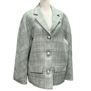 Printed Crepe blazer by Tory Burch size 12 New with tag